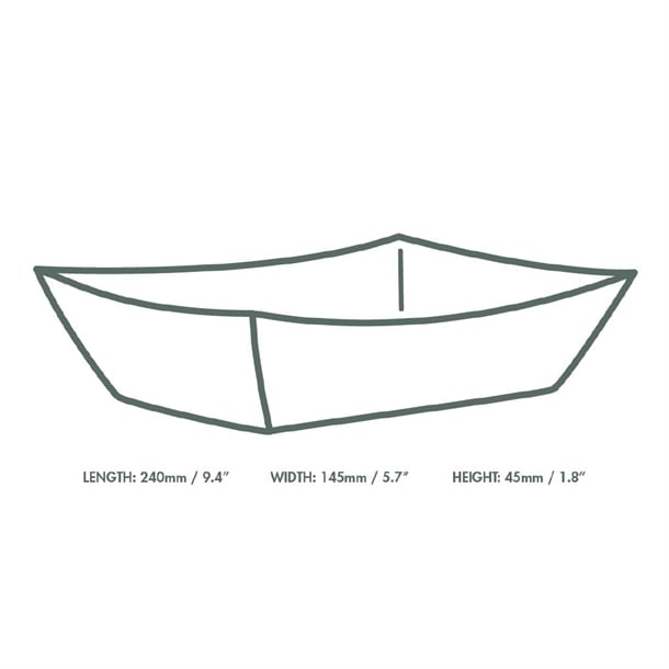Vegware Kraft Food Tray Large 9x6" (600 Pack) hx480