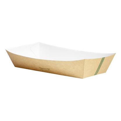 Vegware Kraft Food Tray Large 9x6" (600 Pack) hx480