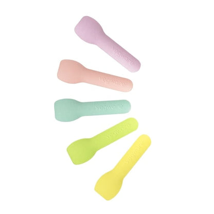 Vegware Compostable Paper Ice-Cream Spoon Tutti Frutti 90mm (2000 Pack) hx481