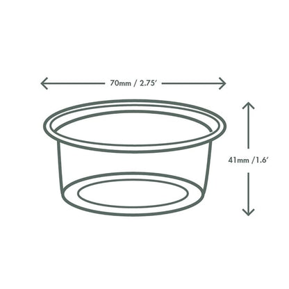 Vegware PLA Cold Portion Pots 3oz (2000 Pack) hx482