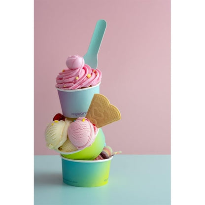Vegware Single Scoop Ice Cream Pot Tutti Frutti 4oz (1000 Pack) hx483