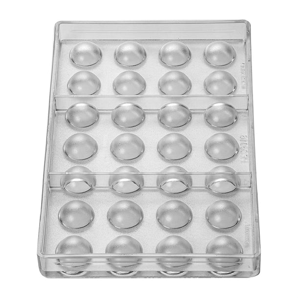 Pavoni 25x12mm Hemisphere Mould 275x175mm hx543