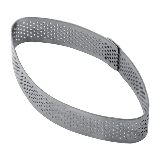 Pavoni Elliptic Stainless Steel Mould 100x55x20mm hx563