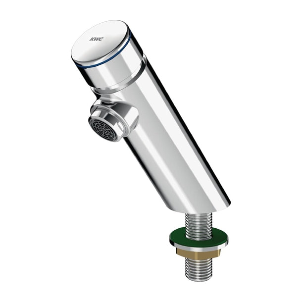 KWC DVS F3S Self-Closing Pre-Mixed Pillar Tap hx590