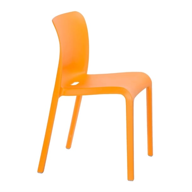 Origin POP Chair Deep Orange 480x500x790mm (2 Pack) hx763