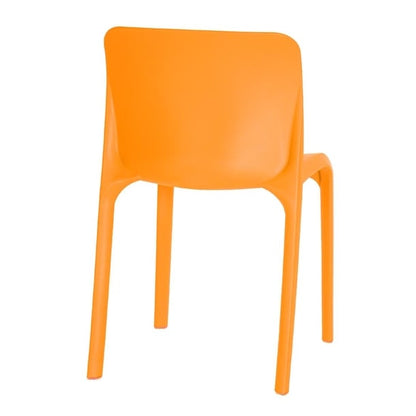 Origin POP Chair Deep Orange 480x500x790mm (2 Pack) hx763