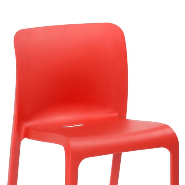Origin POP Chair Pure Red 480x500x790mm (2 Pack) hx764