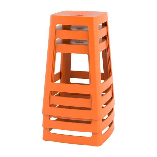 Origin Base Mid Stool Signal Orange 430x430x560mm (2 Pack) hx780
