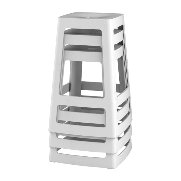 Origin Base Mid Stool Light Grey 430x430x560mm (2 Pack) hx783