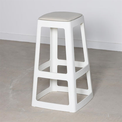 Origin Base High Stool Traffic White 440x440x750mm (2 Pack) hx786