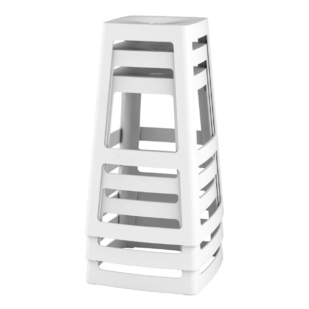 Origin Base High Stool Traffic White 440x440x750mm (2 Pack) hx786