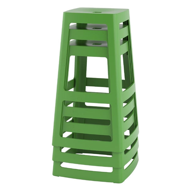 Origin Base High Stool May Green 450x450x750mm (2 Pack) hx787