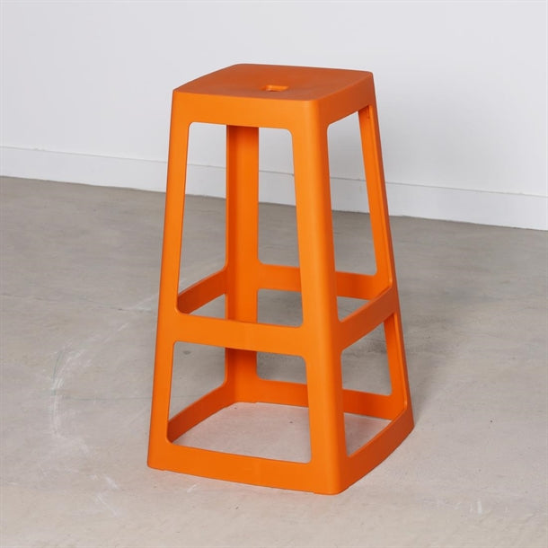 Origin Base High Stool Signal Orange 450x450x750mm (2 Pack) hx788