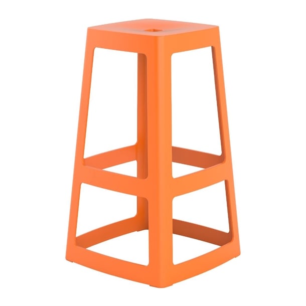 Origin Base High Stool Signal Orange 450x450x750mm (2 Pack) hx788