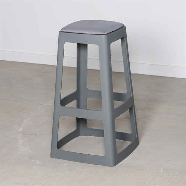 Origin Base High Stool Mouse Grey 450x450x750mm (2 Pack) hx792