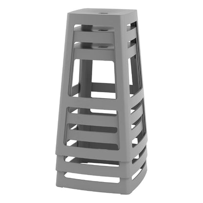 Origin Base High Stool Mouse Grey 450x450x750mm (2 Pack) hx792