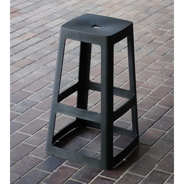 Origin Base High Stool Traffic Black 450x450x750mm (2 Pack) hx793