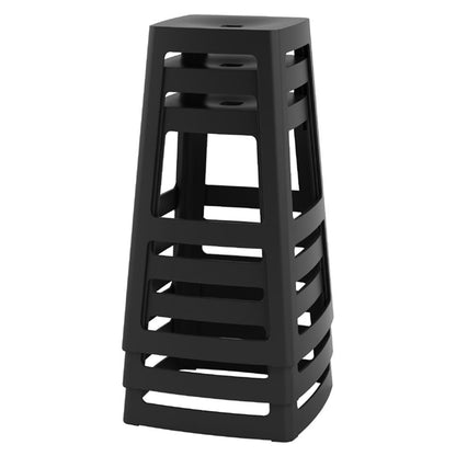 Origin Base High Stool Traffic Black 450x450x750mm (2 Pack) hx793