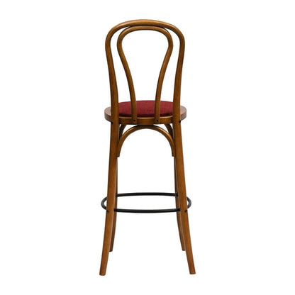 Hoop Back Bar Chair in Weathered Oak with Shetland Scarlett Seat hx848