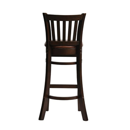 Manhattan Bar Chair in Dark Walnut with Bison Espresso Seat hx849