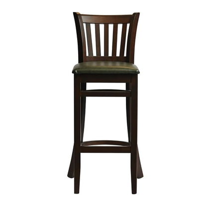 Manhattan Bar Chair in Dark Walnut with Bison Cedar Seat hx852