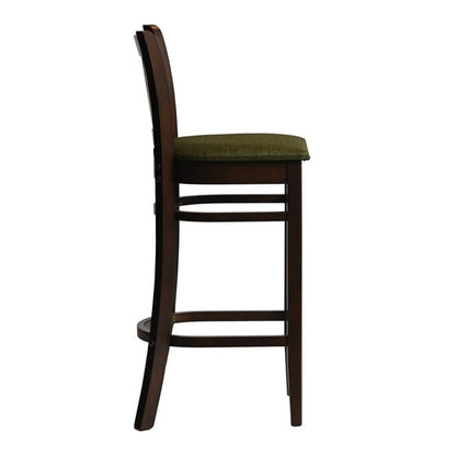 Manhattan Bar Chair in Dark Walnut with Shetland Forest Seat hx854