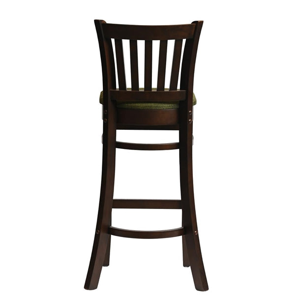 Manhattan Bar Chair in Dark Walnut with Shetland Forest Seat hx854