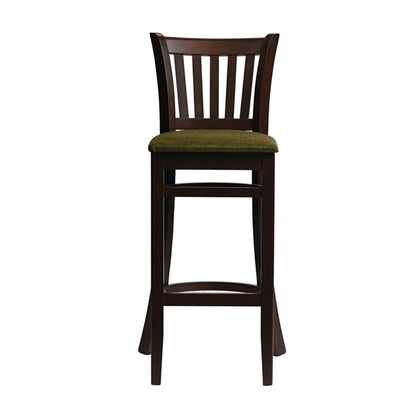 Manhattan Bar Chair in Dark Walnut with Shetland Forest Seat hx854