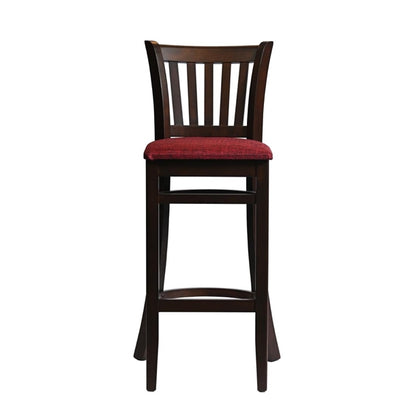 Manhattan Bar Chair in Dark Walnut with Shetland Scarlett Seat hx855