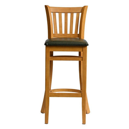 Manhattan Bar Chair in Soft Oak with Bison Cedar Seat hx859