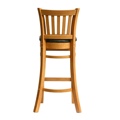 Manhattan Bar Chair in Soft Oak with Bison Cedar Seat hx859