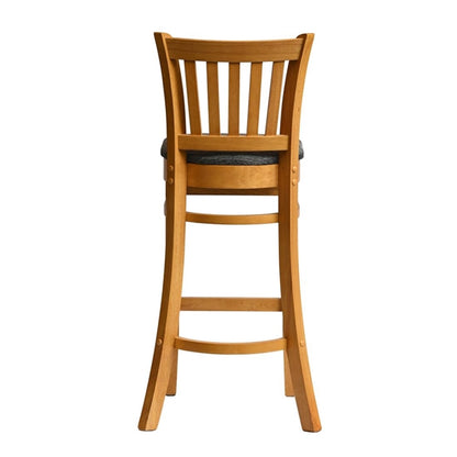 Manhattan Bar Chair in Soft Oak with Shetland Smoke Seat hx860