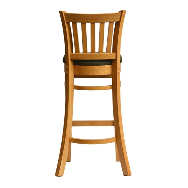 Manhattan Bar Chair in Soft Oak with Shetland Forest Seat hx861