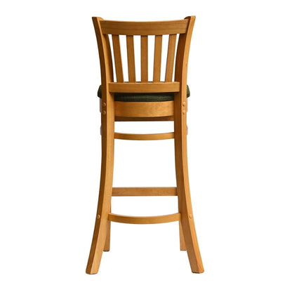 Manhattan Bar Chair in Soft Oak with Shetland Forest Seat hx861