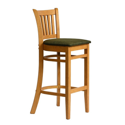 Manhattan Bar Chair in Soft Oak with Shetland Forest Seat hx861