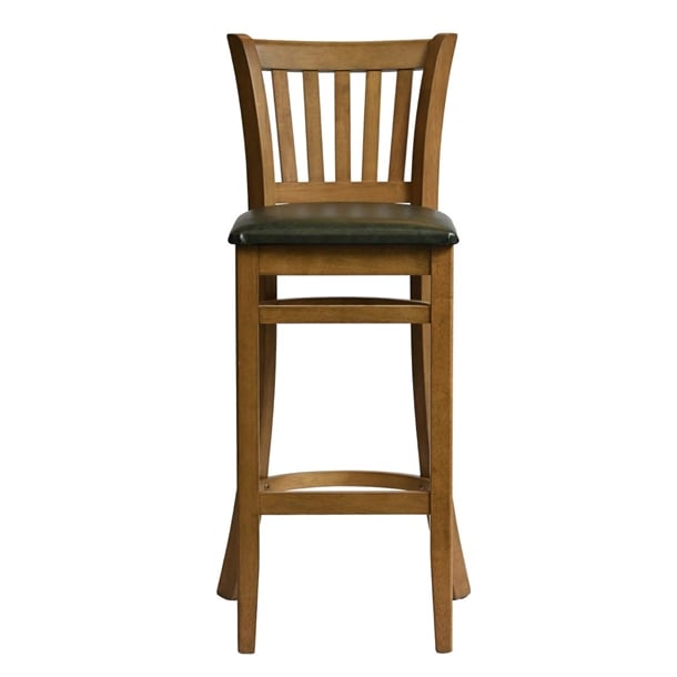 Manhattan Bar Chair in Weathered Oak with Bison Cedar Seat hx866