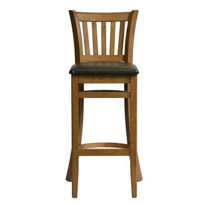 Manhattan Bar Chair in Weathered Oak with Bison Cedar Seat hx866