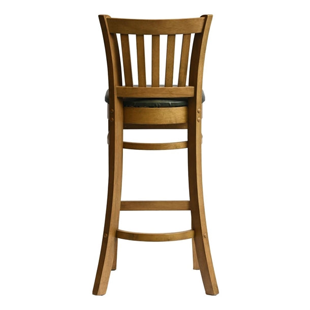 Manhattan Bar Chair in Weathered Oak with Bison Cedar Seat hx866