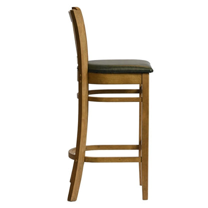 Manhattan Bar Chair in Weathered Oak with Bison Cedar Seat hx866