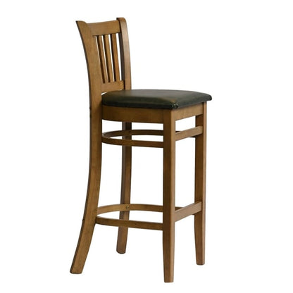 Manhattan Bar Chair in Weathered Oak with Bison Cedar Seat hx866