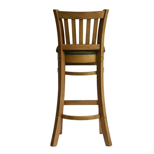 Manhattan Bar Chair in Weathered Oak with Shetland Forest Seat hx868