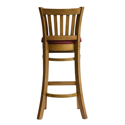 Manhattan Bar Chair in Weathered Oak with Shetland Scarlett Seat hx869