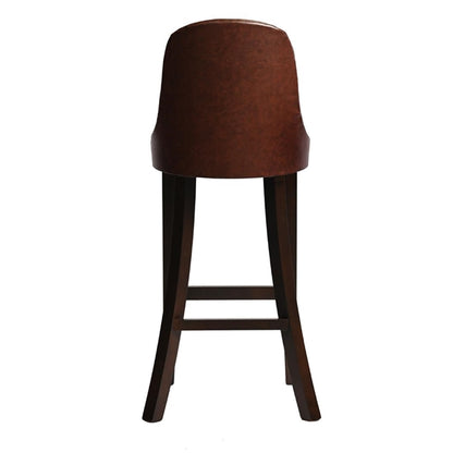 Kilsby Bar Chair in Dark Walnut with Bison Espresso Seat hx894