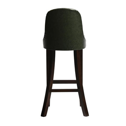 Kilsby Bar Chair in Dark Walnut with Bison Cedar Seat hx897