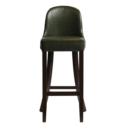 Kilsby Bar Chair in Dark Walnut with Bison Cedar Seat hx897