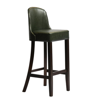 Kilsby Bar Chair in Dark Walnut with Bison Cedar Seat hx897