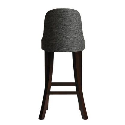 Kilsby Bar Chair in Dark Walnut with Shetland Smoke Seat hx898
