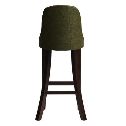 Kilsby Bar Chair in Dark Walnut with Shetland Forest Seat hx899