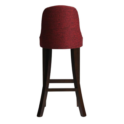Kilsby Bar Chair in Dark Walnut with Shetland Scarlett Seat hx900