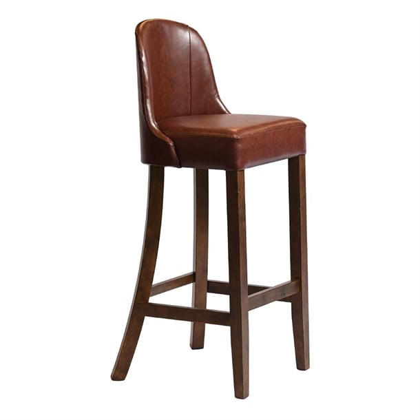 Kilsby Bar Chair in Vintage with Bison Espresso Seat hx901